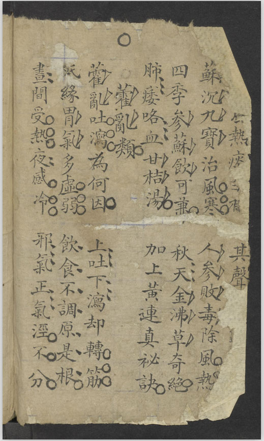 民间药方《診視精言》程大禮 · 手抄本 · 1800